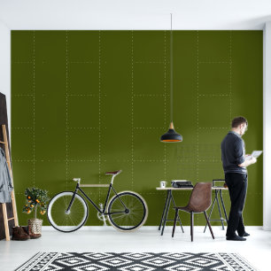 Olive green solid colour wallpaper