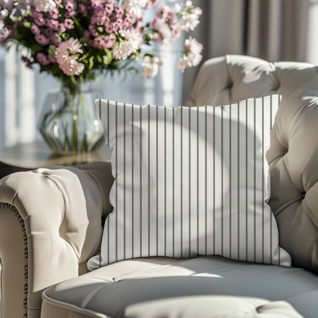 Olive Green Stripe Cushion (Creator Uploaded)