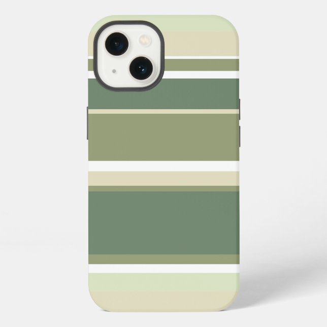 Olive green stripes Case-Mate iPhone case (Back)
