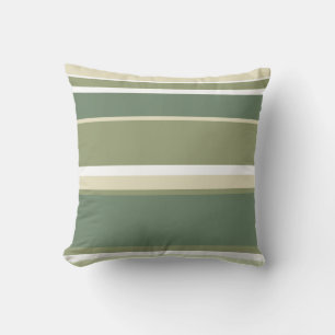 Olive green stripes cushion