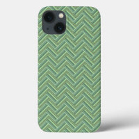 Olive green stripes double weave Case-Mate iPhone