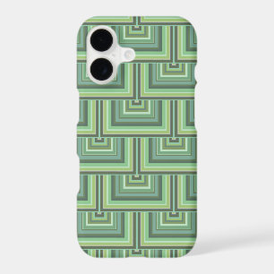 Olive green stripes square scales pattern