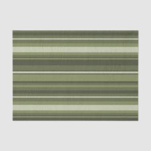 Olive green stripes tissue paper