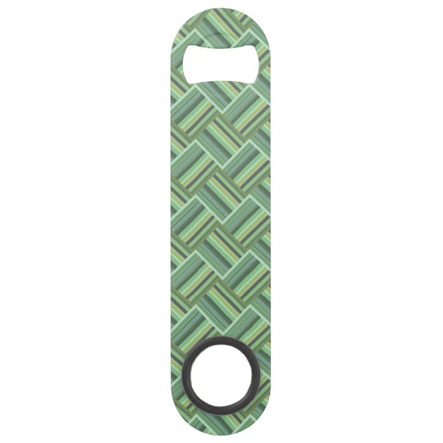 Olive green stripes weave (Front)