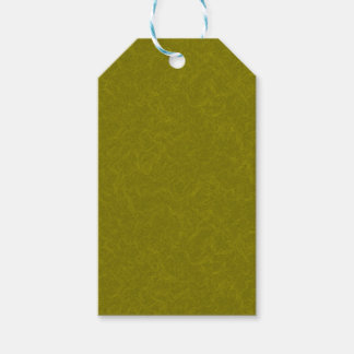Olive green surface with subtle swirling pattern gift tags