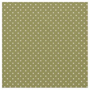Olive Green Tiny Dots Fabric