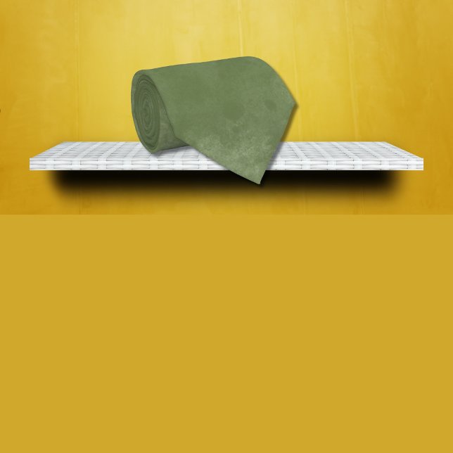 Olive Green Watercolor Splash   Tie (Creator Uploaded)