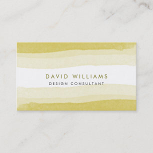Olive Green Watercolor Splatter Cute Artist Beach Business Card