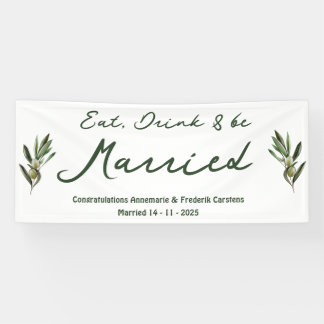 Olive Green Wedding Banner