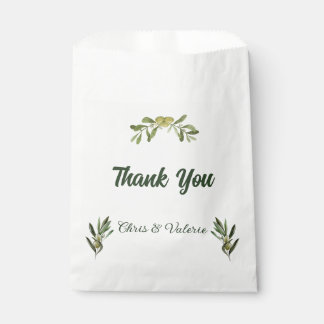 Olive Green Wedding  Favour Bags