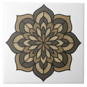 Olive-greenish Pattern Ceramic Tile