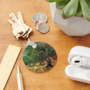 Olive Grove by Vincent van Gogh Key Ring