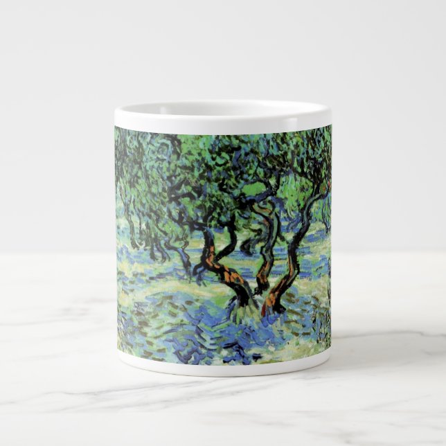 Olive Grove by Vincent van Gogh Large Coffee Mug (Front)