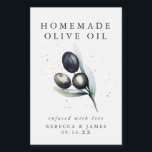 Olive Grove | Olive Oil Mini Bottle Label<br><div class="desc">Make custom labels for weddings, table settings, bachelorette parties, or to pop your question to your bridesmaids. Our personalised labels are made to attach to mini bottles. These are great to use as favours or event centerpieces. Add your custom wording to this design by using the "Edit this design template"...</div>