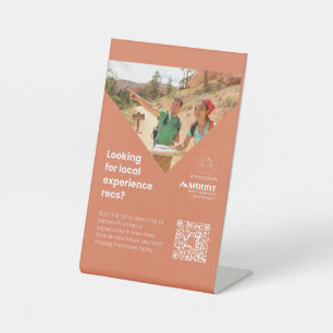 Olive grove stand pedestal sign