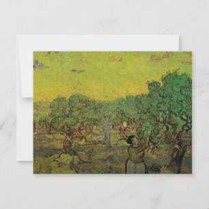 Olive Grove with Picking Figures, Vincent van Gogh