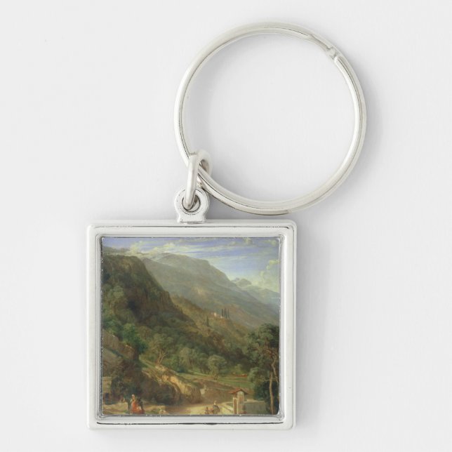 Olive Groves at Varenna, Lake Como, Italy, 1861 (o Key Ring (Front)