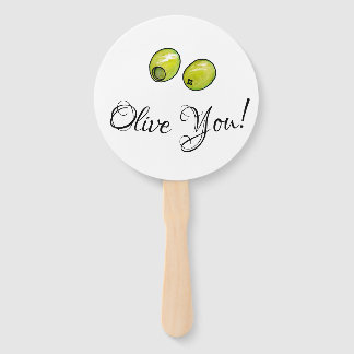 Olive Hand Fan