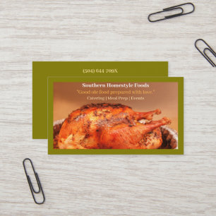 Olive Homestyle Cooked Turkey Meat Prepared Foods Business Card