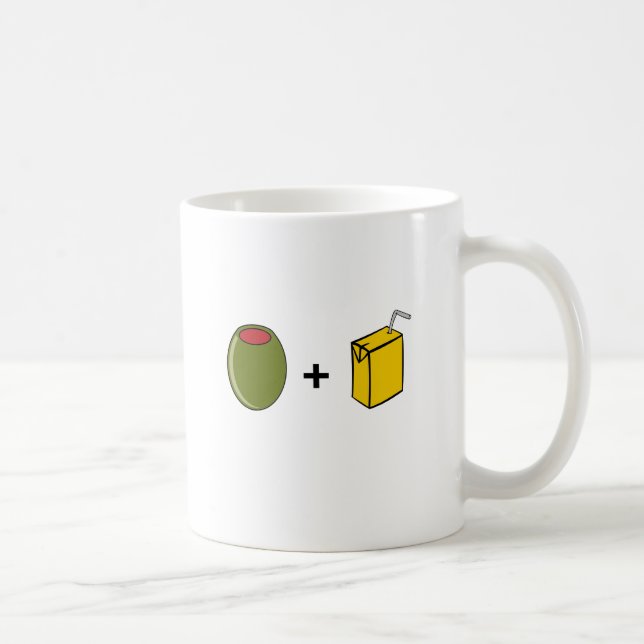 Olive Juice I Love You Coffee Mug (Right)