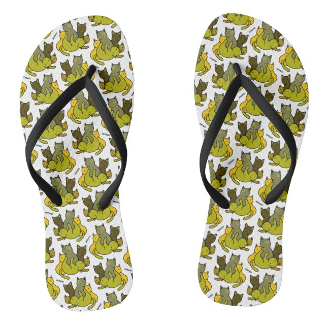 Olive kittens jandals (Footbed)