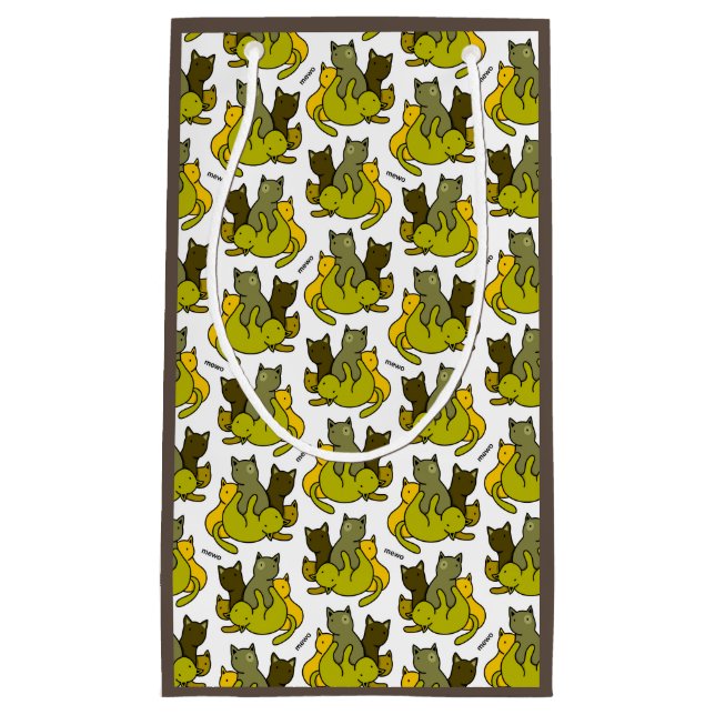 Olive kittens small gift bag (Front)