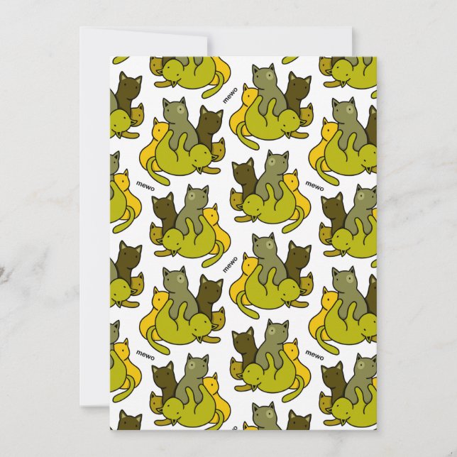 Olive kittens thank you card (Front)