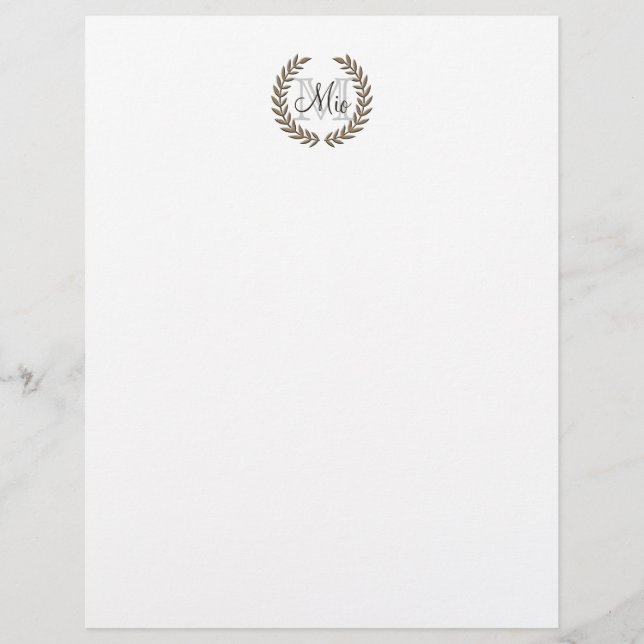 Olive Leaf Letter Head (Front)