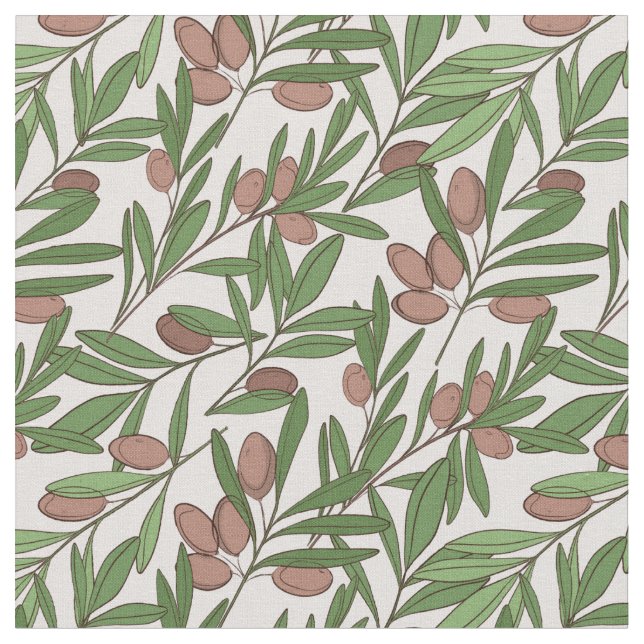 Olive leaves fabric (Close Up)