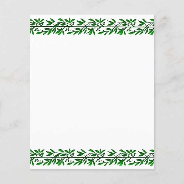 Olive Leaves Flyer Template (Front)