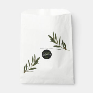 Olive Leaves Greenery Wedding   Favour Bags