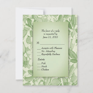 Olive Leaves RSVP with Menu Choices