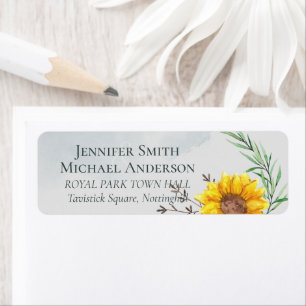 Olive Leaves Sunflowers Rustic Wedding