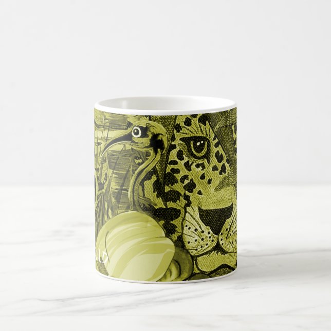 Olive Leopard Bush Cushion Coffee Mug (Center)