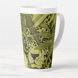 Olive Leopard  Latte Mug