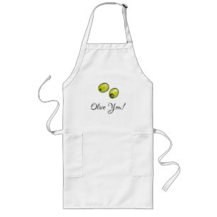 Olive Long Apron
