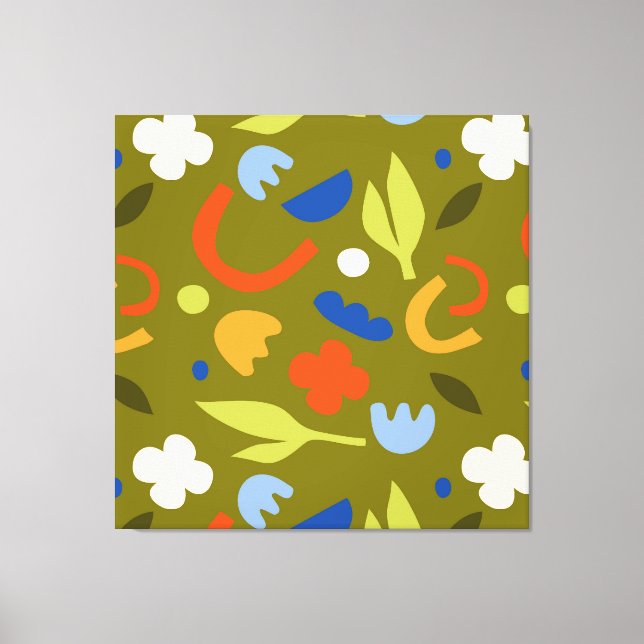 Olive Meadow Canvas Print (Front)