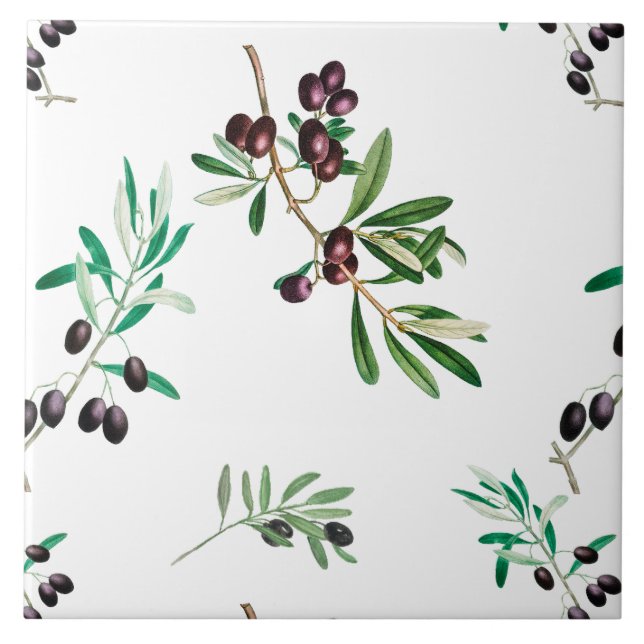 Olive,mediterranean olives  tile (Front)