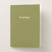 Olive Minimalist Personalised