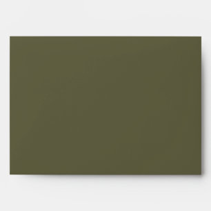 Olive Moss Matching Wedding Blank Plain Envelope