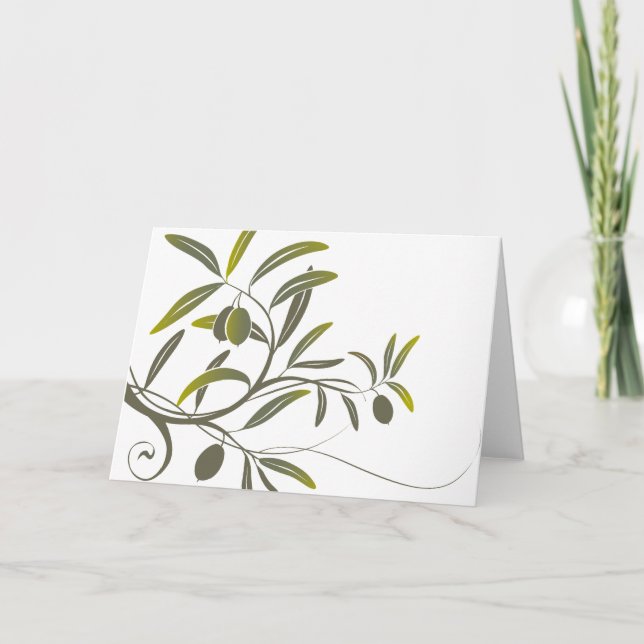 Olive notecard (Front)