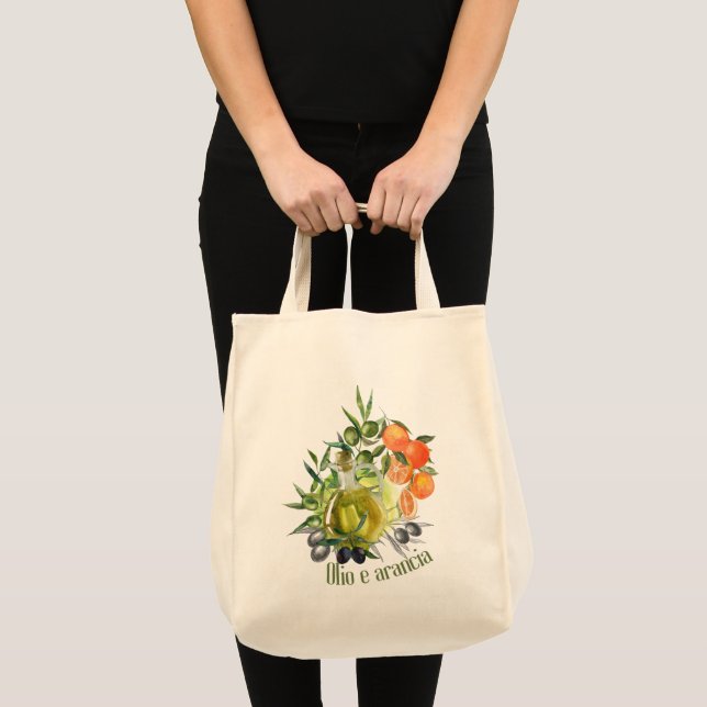 Olive oil and Orange: Tote Bag (Front (Product))