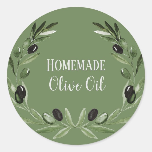 Olive Oil Bottle Packaging Template Private Label (Front)