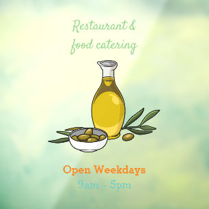 Olive oil cartoon illustration