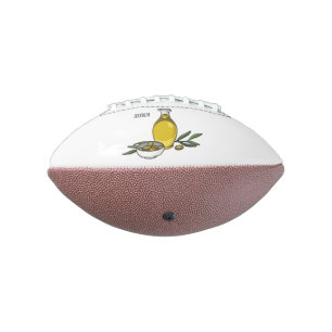 Olive oil cartoon illustration football