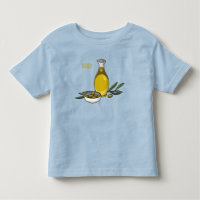 Olive oil cartoon illustration 