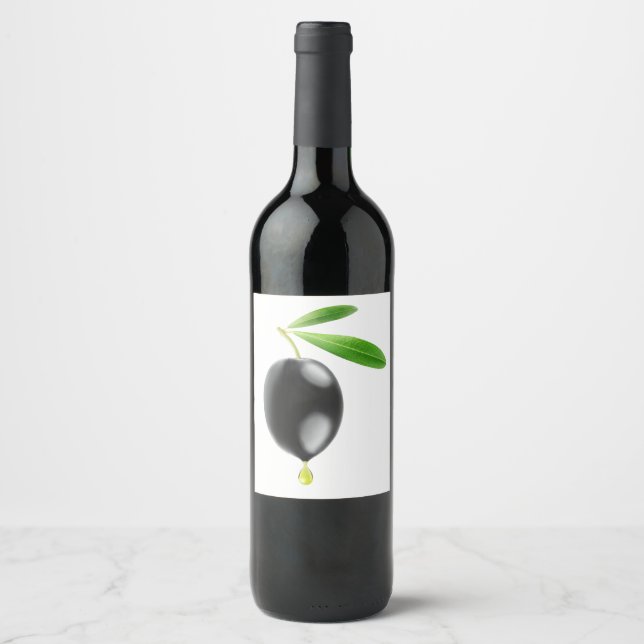 Olive oil wine label (Front)