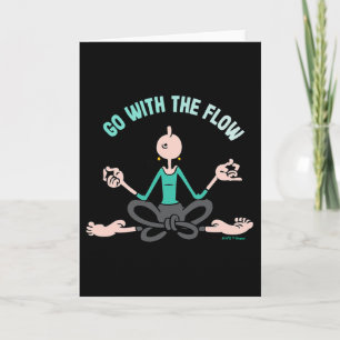 Olive Oyl go With The Flow' Yoga For Humanity Day Card