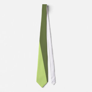 Olive, Pale Green Retro Striped Tie