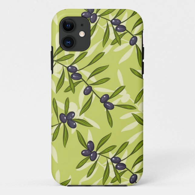 Olive Pattern Case-Mate iPhone Case (Back)